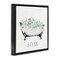 Stupell Industries Bathroom Tub with Eucalyptus Floating Frame By Lettered and Lined